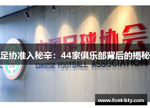 足协准入秘辛:44家俱乐部背后的揭秘 足协准入秘辛:44家俱乐部背后的揭秘