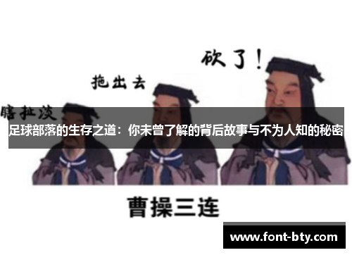 足球部落的生存之道:你未曾了解的背后故事与不为人知的秘密 足球部落的生存之道:你未曾了解的背后故事与不为人知的秘密